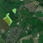 Birds-eye map of Ellesmere Port Habitat Bank showing the areas that are going to be restored into new habitats