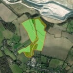 Birds-eye map of Dunstable Habitat Bank showing the areas that are going to be restored into new habitats.