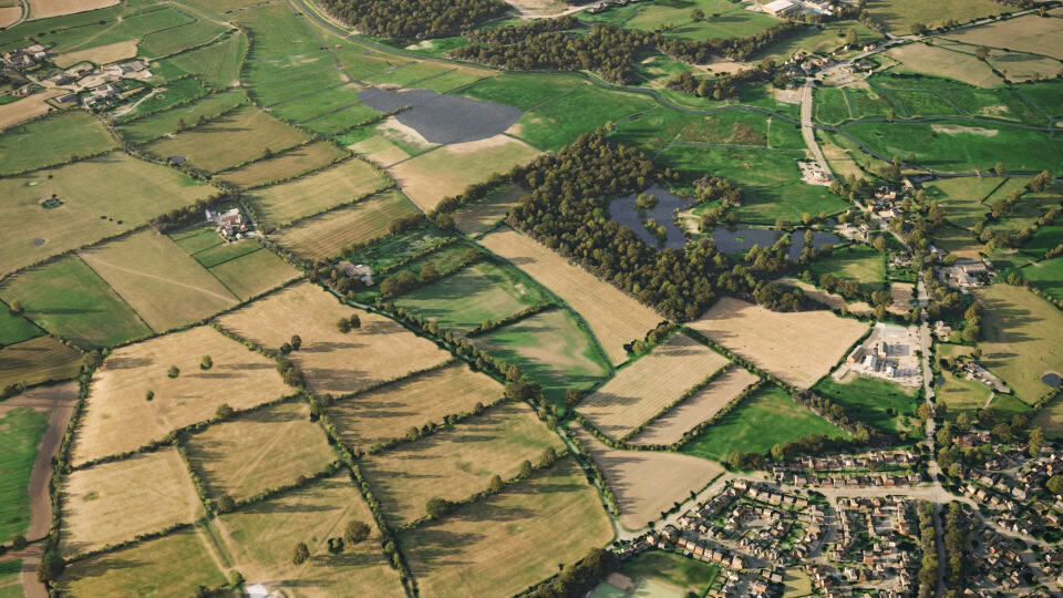 Birds-eye render of Ellesmere Port Habitat Bank before restoration