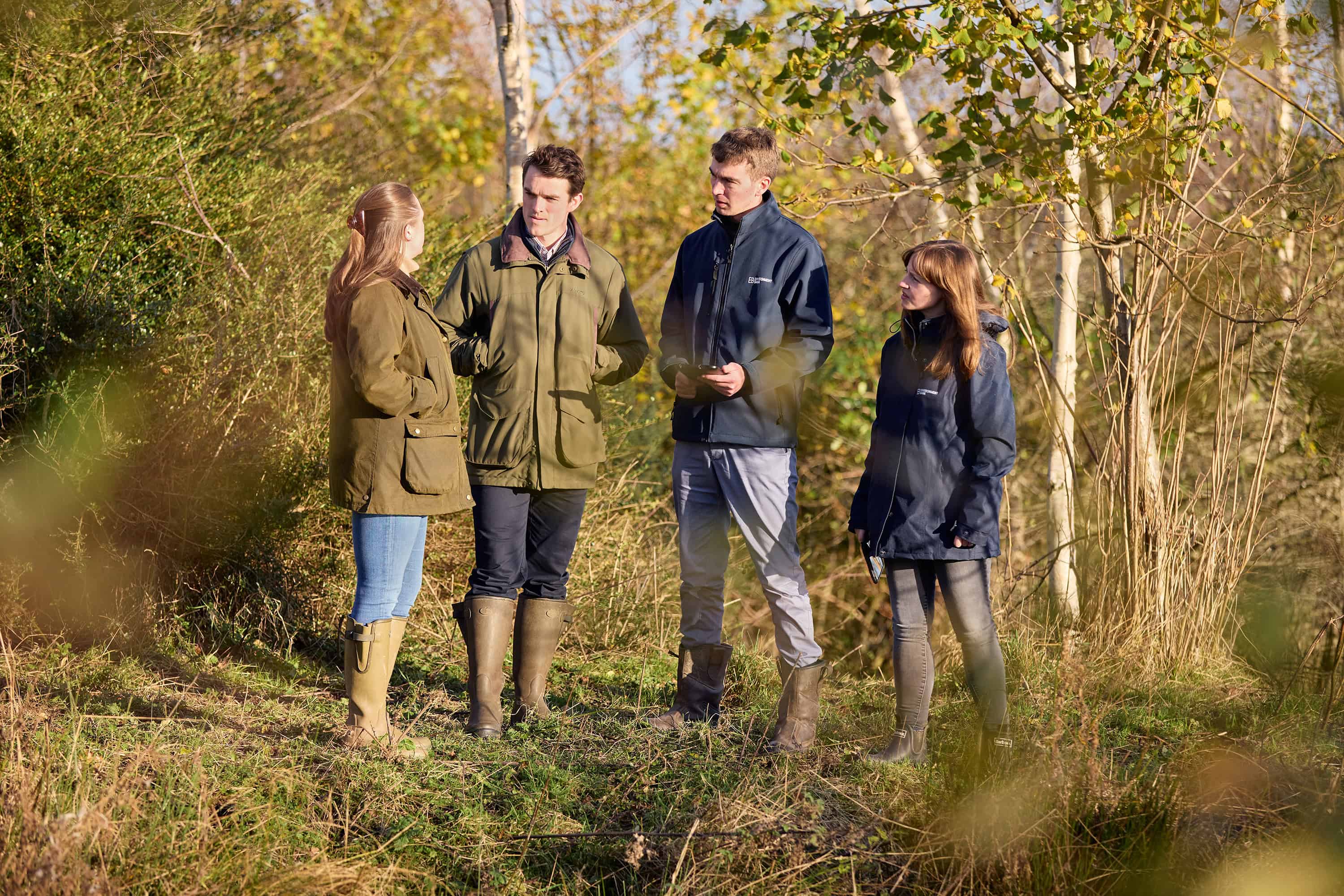 Environment Bank staff on site